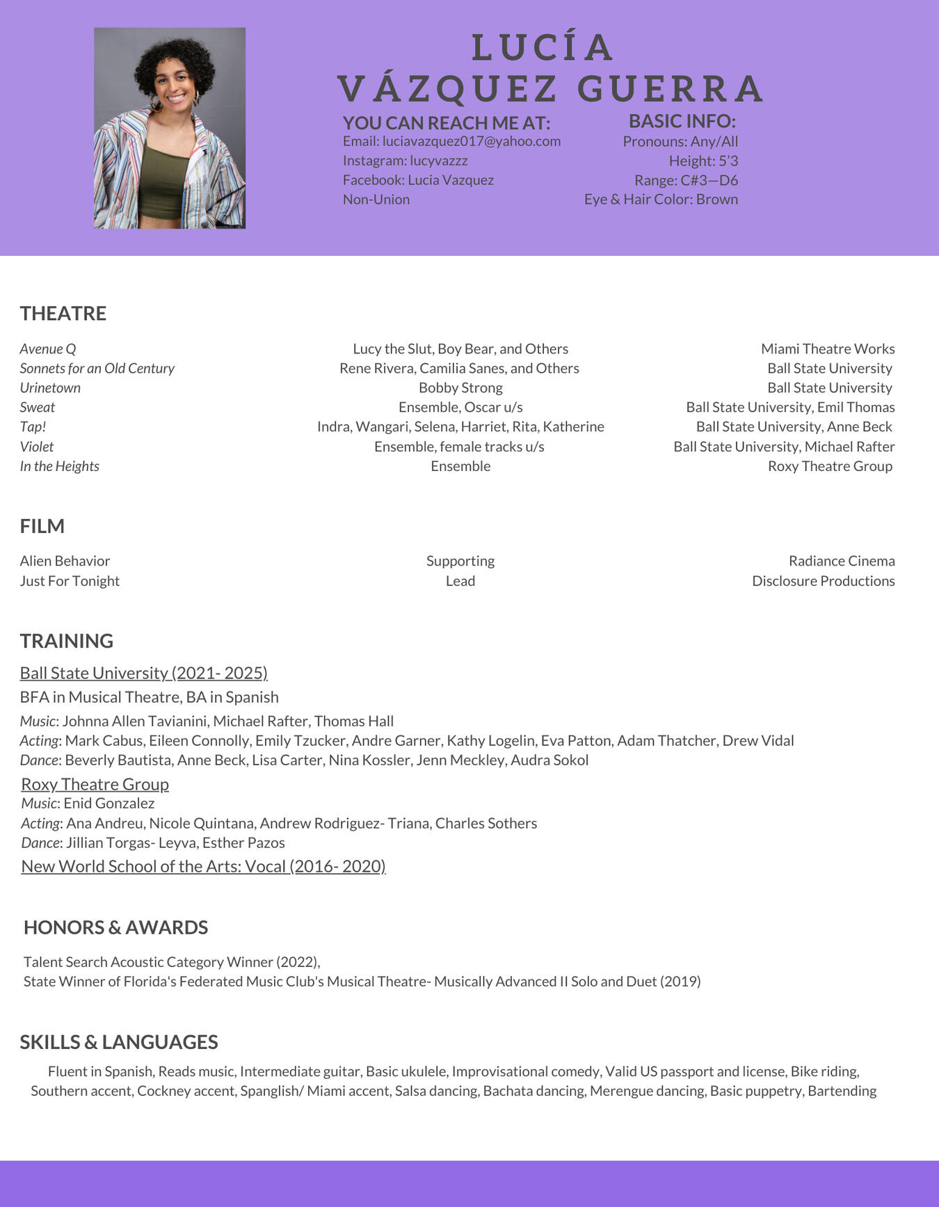 Headshot. Photo by Kip Shawger